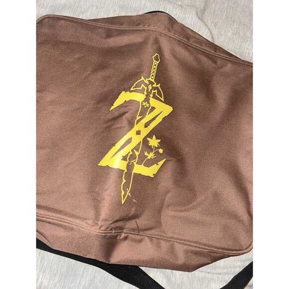 Legend of Zelda Breath of the Wild Z Sword Messenger Shoulder Bag In Brown - Picture 3 of 7